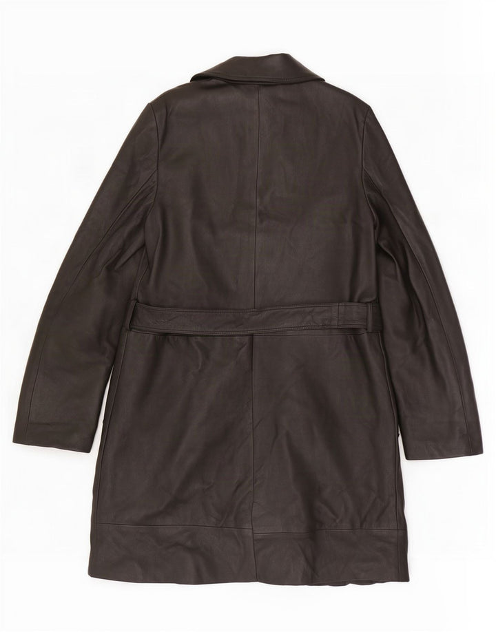 Conbipel Damen Free Heron Ledermantel IT 42 Medium Schwarz