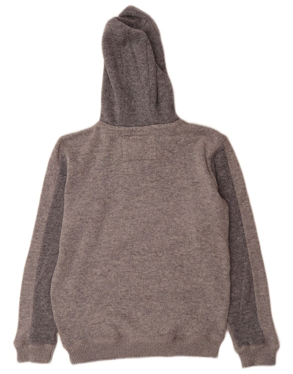 Maglione con cappuccio da donna Quiksilver UK 14 Large Grey Colourblock