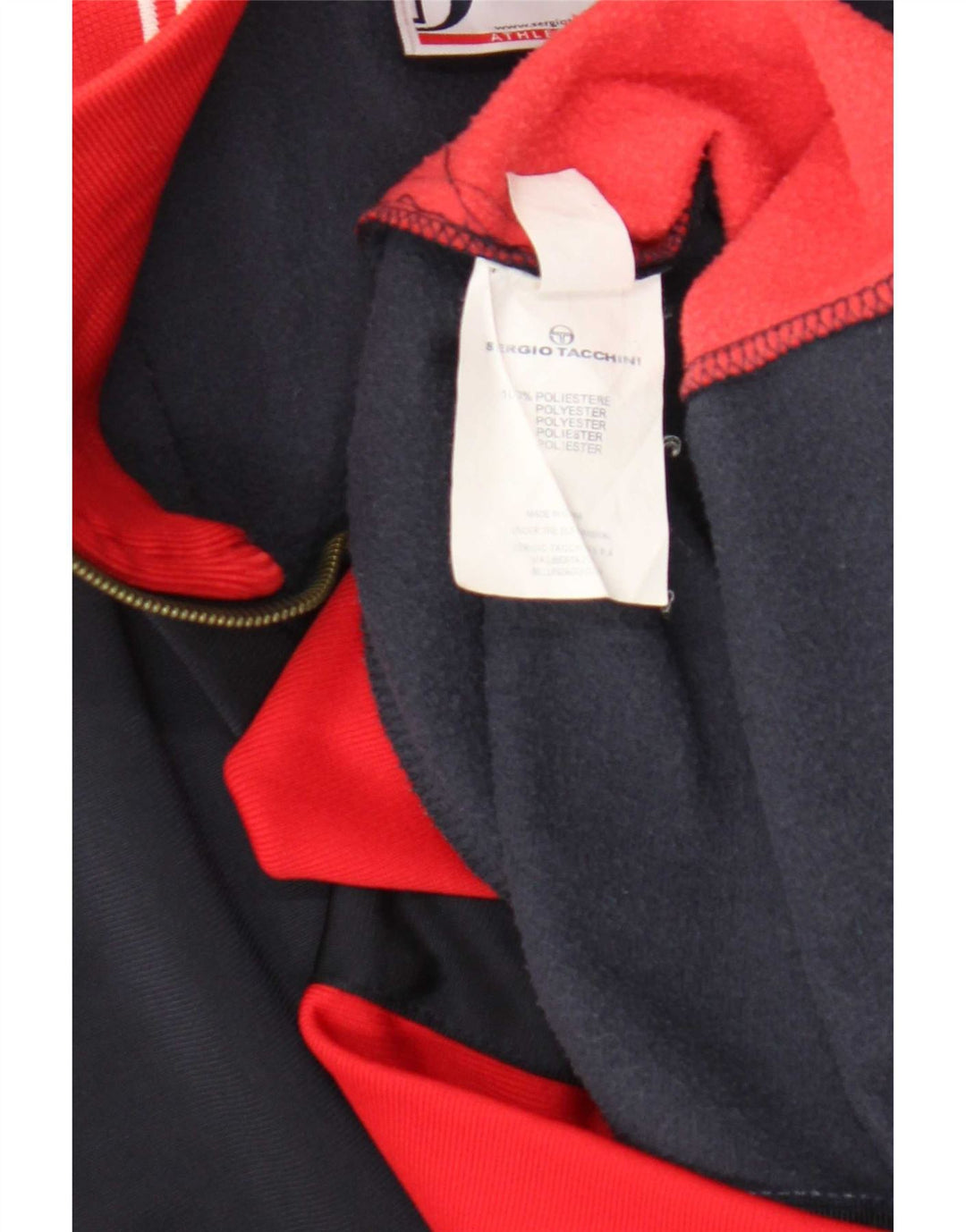 Sergio Tacchini Mens Tracksuit Top Jacket 2XL Navy Blue Colourblock