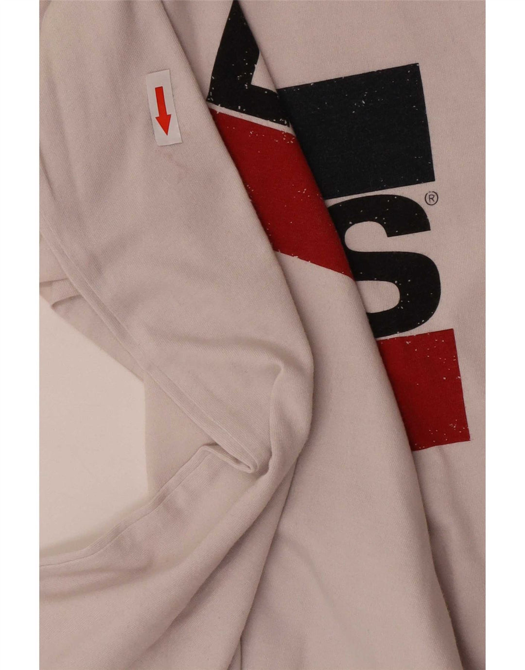 Levi's Herren-T-Shirt mit Grafik, Größe L, Weiß