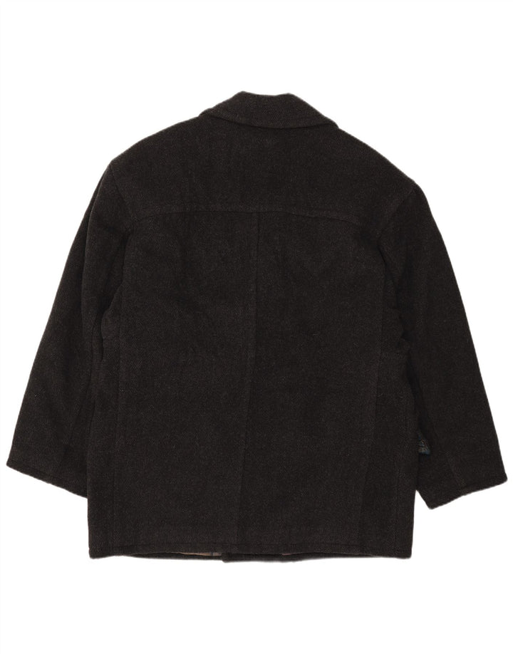 Redpoint Mens Pea Coat IT 50 Large Grey Polyester