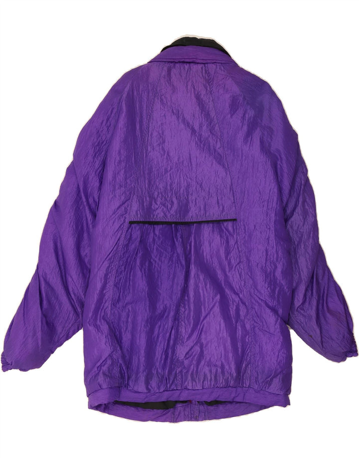 VINTAGE Womens Rain Jacket UK 18 XL Purple Polyamide Vintage Vintage and Second-Hand Vintage from Messina Hembry 