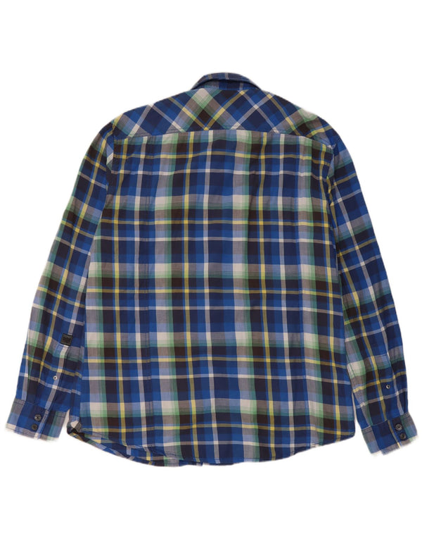 Esprit Chemise en flanelle pour homme 2XL Bleu à carreaux en coton