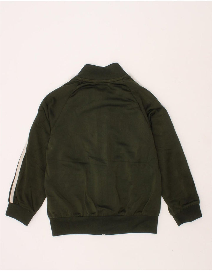 ADIDAS Boys Tracksuit Top Jacket 3-4 Years Khaki Polyester Vintage Adidas and Second-Hand Adidas from Messina Hembry 