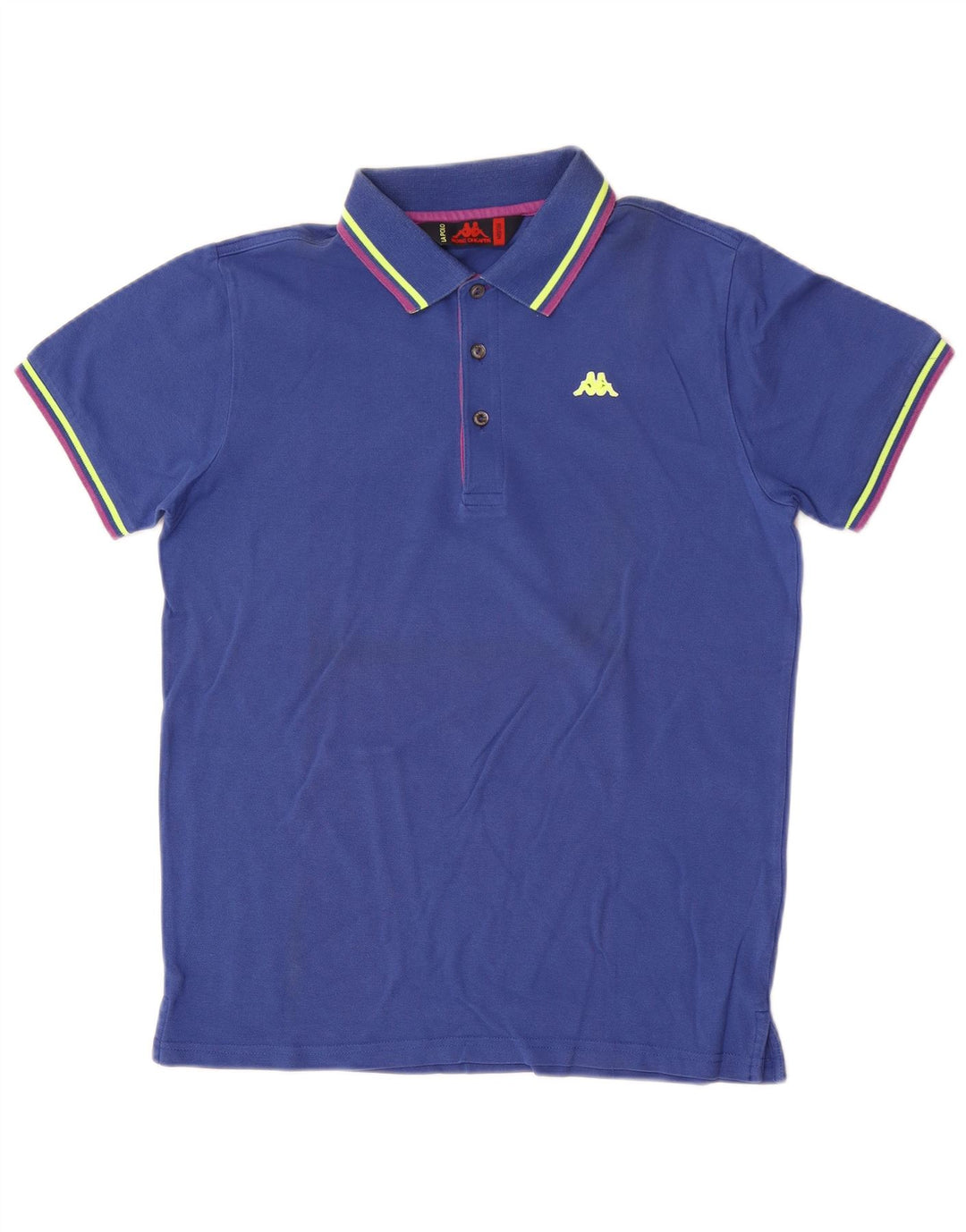 Kappa Mens Polo Shirt Medium Blue Striped