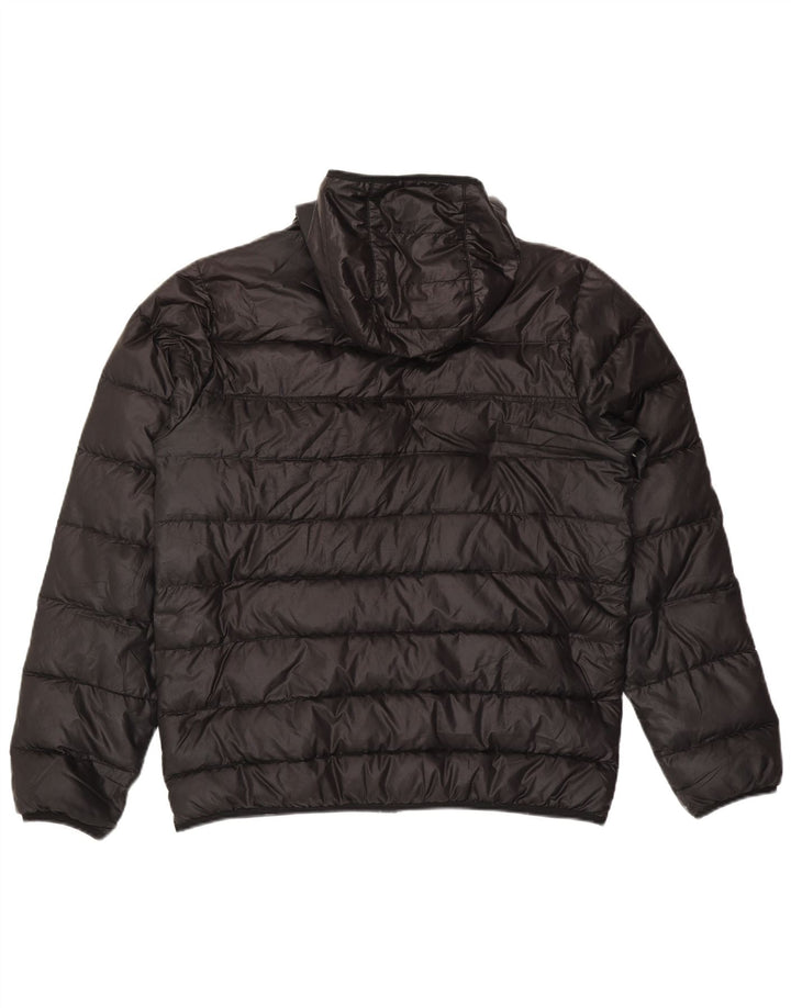 Nike Mens Hooded Padded Jacket UK 40 Large Black Polyester