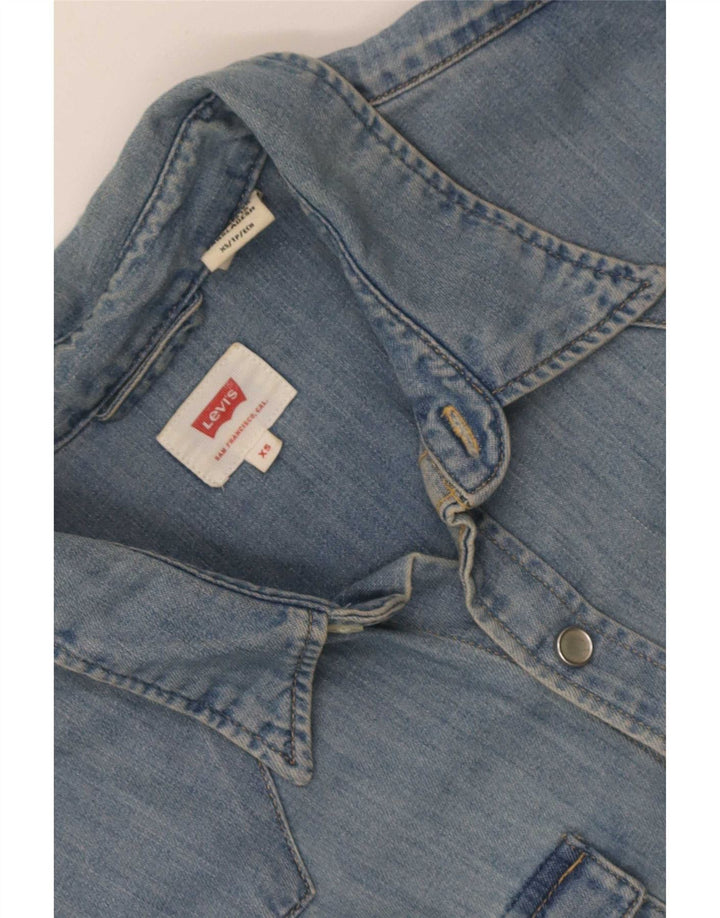 Ανδρικό τζιν πουκάμισο Levi's XS Blue