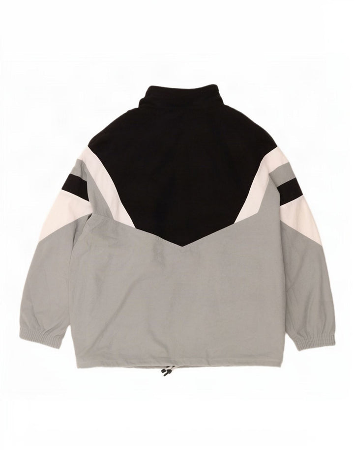 Campagnolo Mens Velour Tracksuit Top Jacket IT 50 Medium Grey Colourblock
