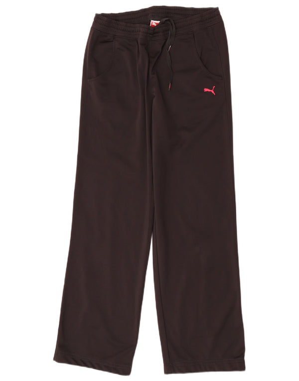 Calça de treino feminina Puma UK 10 pequena poliéster preto