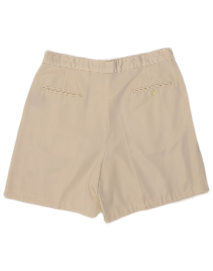 Ralph Lauren Womens Pegged Chino Shorts US 12 Large W31 Off White Polyester