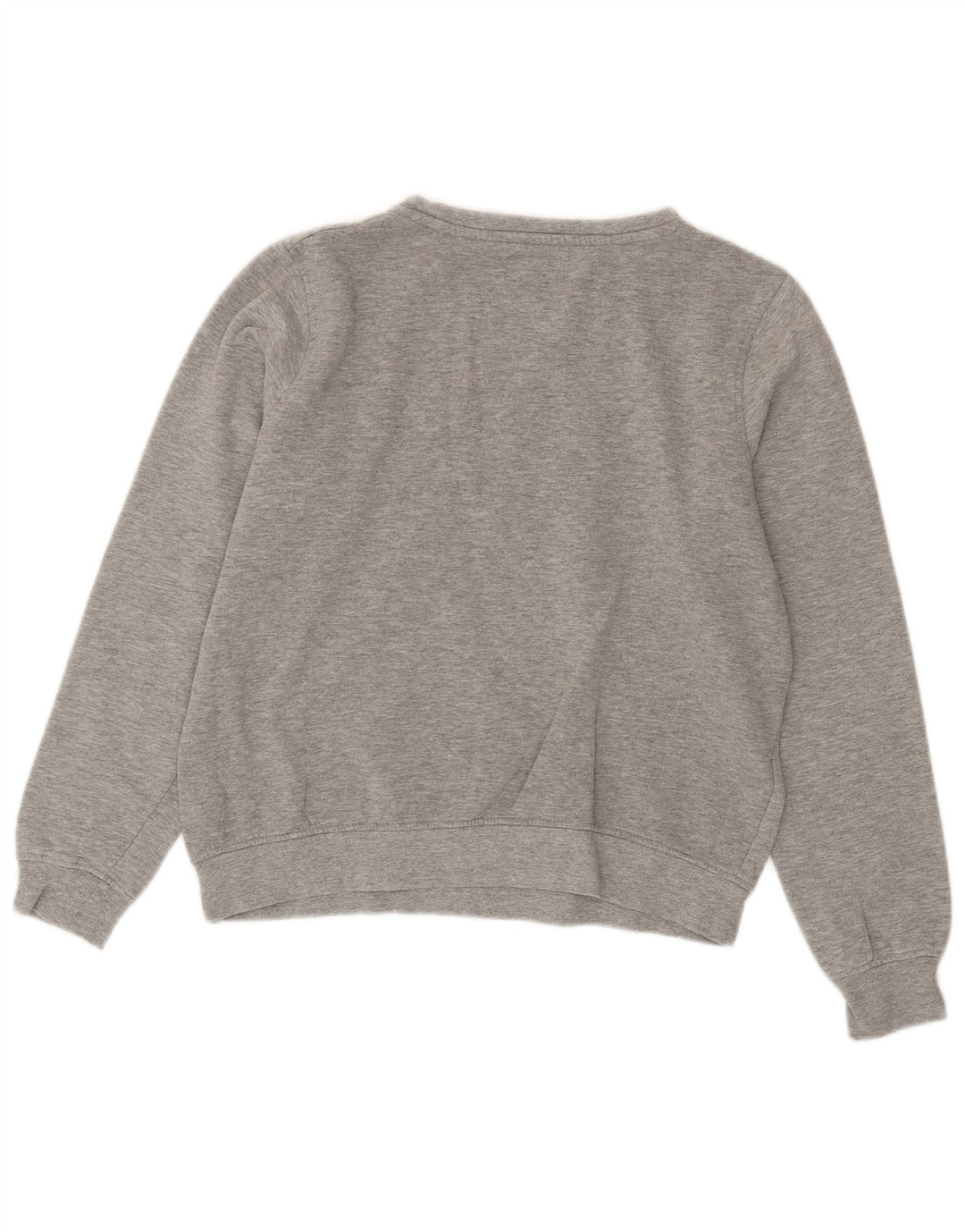 Kappa Womens Graphic Oversized Sweatshirt Jumper UK 10 Small Grey Cotton