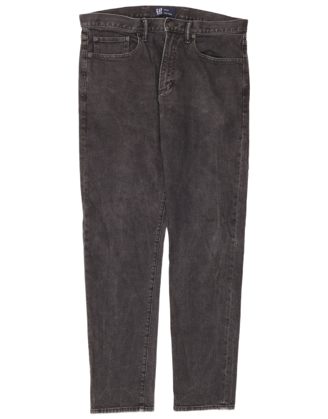 Gap Mens Slim Tapered Jeans W36 L34 Grey Cotton