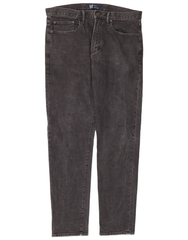 Gap Mens Slim Tapered Jeans W36 L34 Grey Cotton
