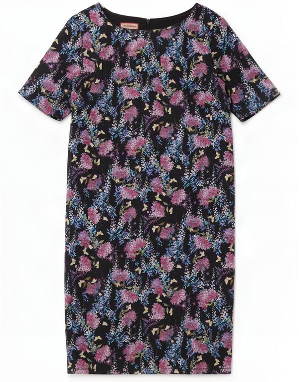 Abito a trapezio da donna Joe Browns UK 14 Grande cotone floreale nero