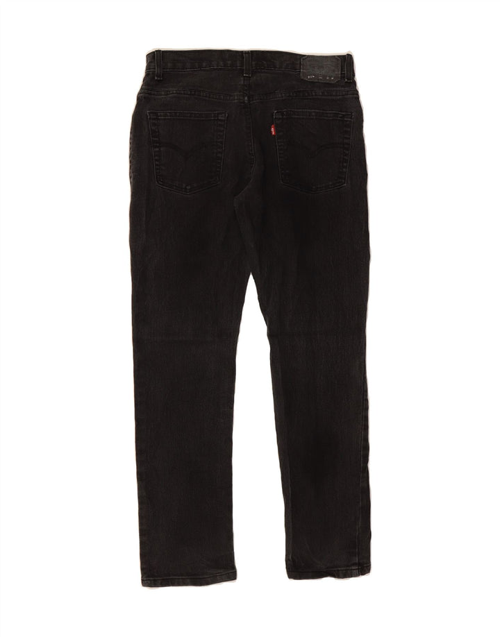 LEVI'S Boys 511 Slim Jeans 13-14 Years W33 L28 Black Polyester Vintage Levi's and Second-Hand Levi's from Messina Hembry 