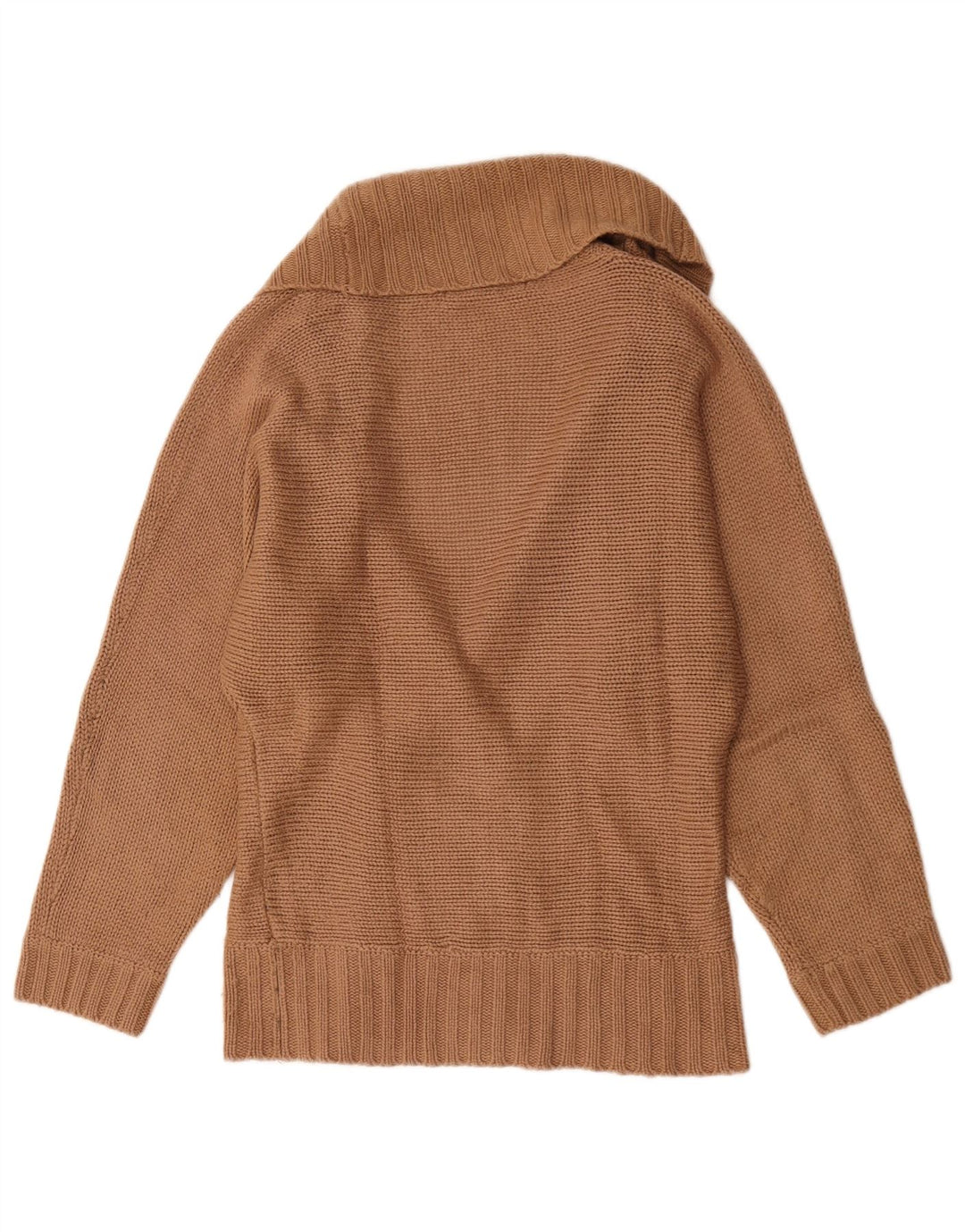 Zara Womens Cardigan Sweater UK 14 Medium Brown