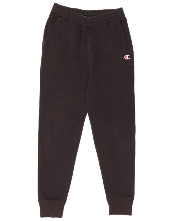 Champion Mens Tracksuit Trousers Joggers Small Black Cotton