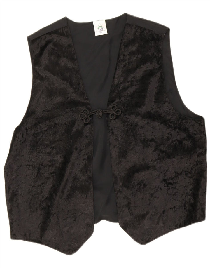 Neue Fast Damen Weste EU 44 XL Schwarz Polyester