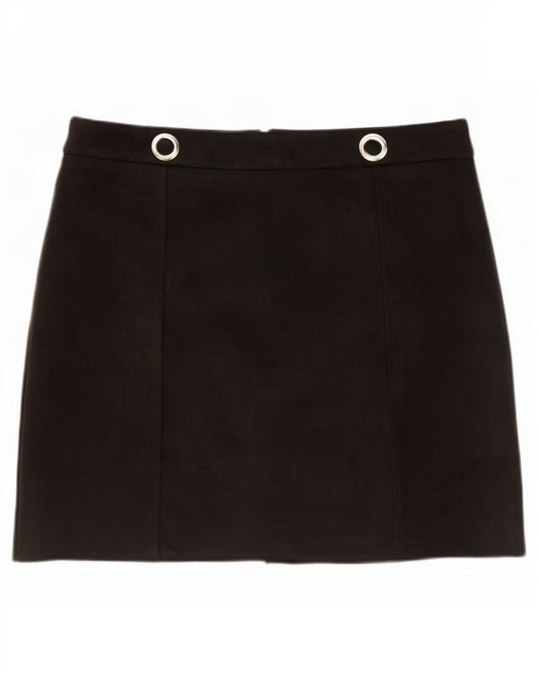 M&Co ženska mini suknja UK 12 srednje W32 crni poliester