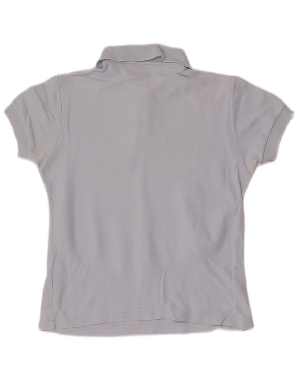 Fila Damen Crop Poloshirt IT 40 Small Blau Baumwolle