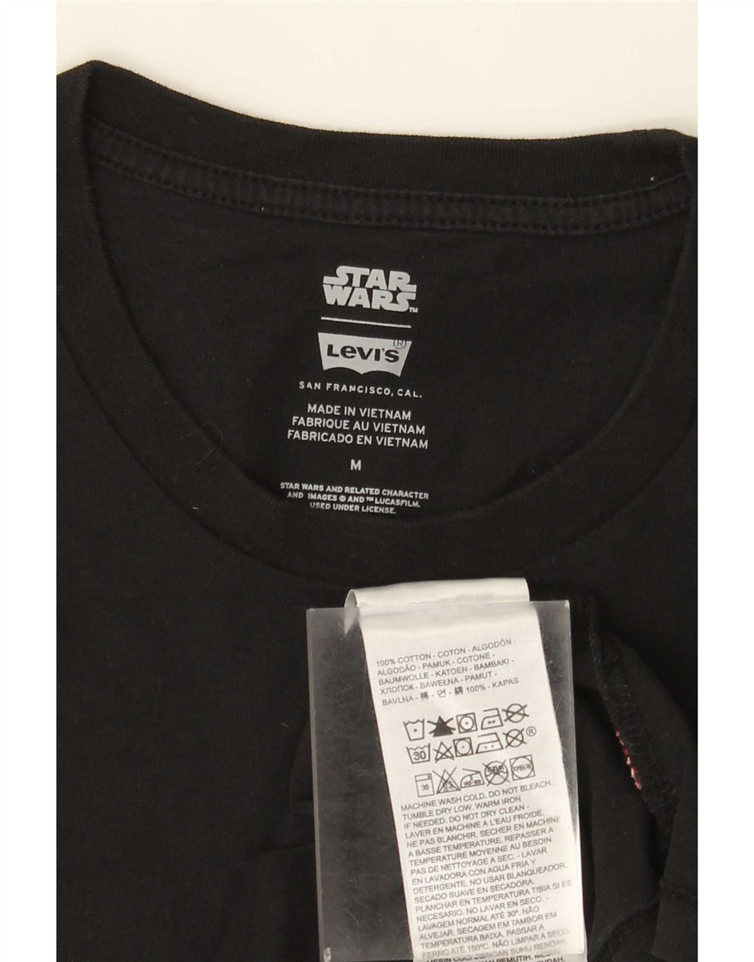 Levi's Herre grafisk T-shirt top mellem sort bomuld
