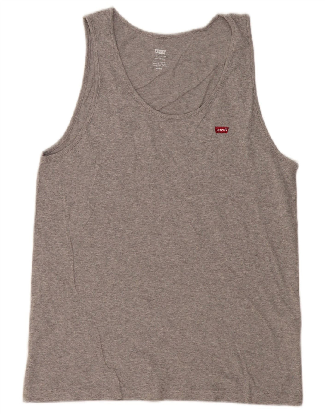 Levi's Mens Standard Vest Top Medium Grey Flecked Cotton