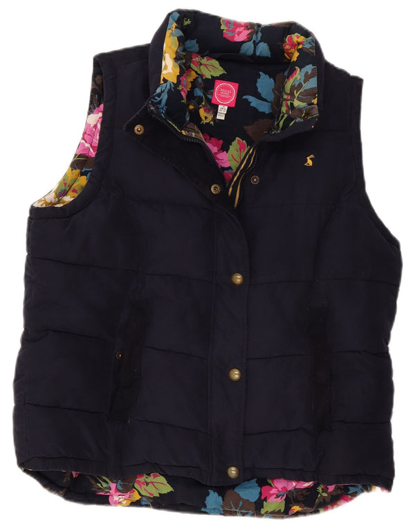 Gilet căptușit pentru femei Joules UK 18 XL bleumarin poliester