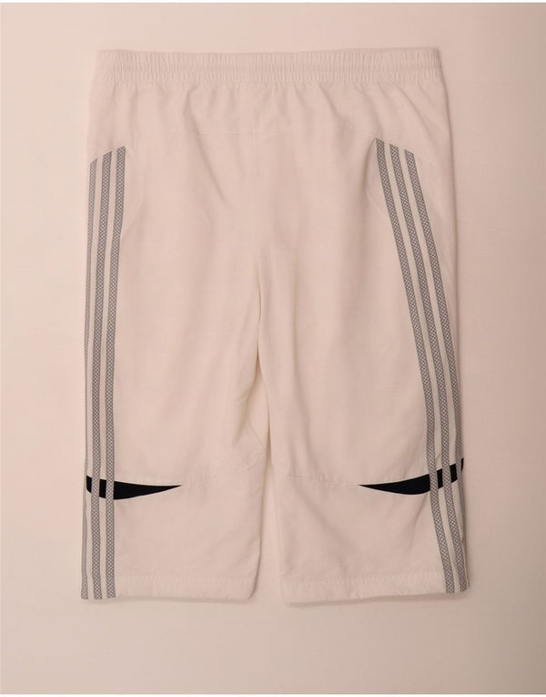 Adidas Herren Bermuda Sport Shorts Mittelweißes Colourblock-Polyester