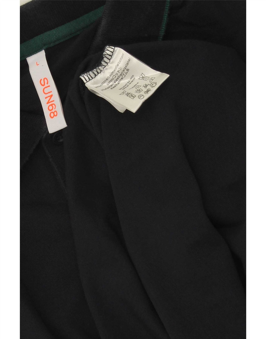 Sun68 Polo Homme Large Bleu Marine Coton