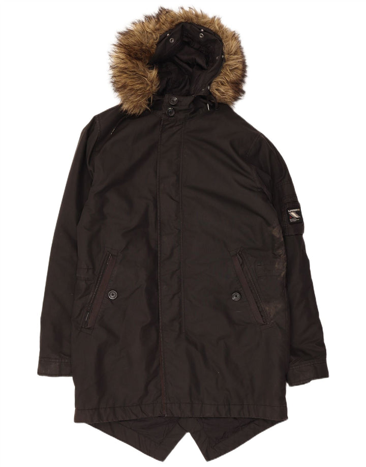 Мужская парка Superdry с капюшоном UK 38 Средний Хаки