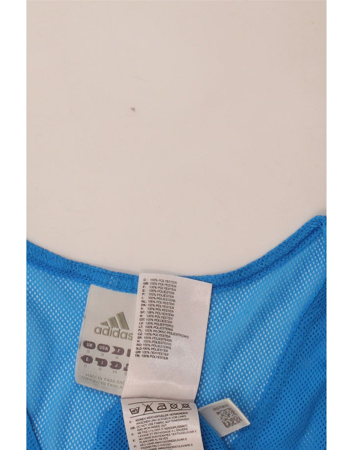 Мужской жилет ADIDAS с рисунком, маленький синий, полиэстер