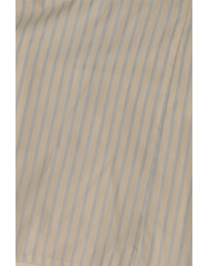 Tommy Hilfiger Womens Shirt US 6 Medium White Pinstripe Cotton
