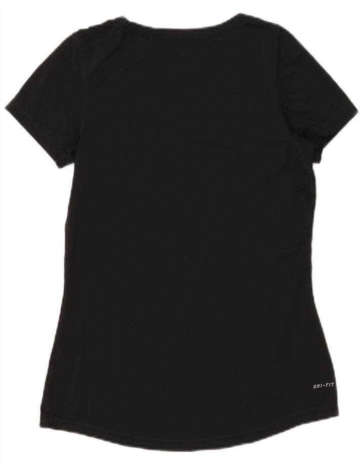 Damska koszulka Nike Dri Fit Top UK 12, średni czarny poliester