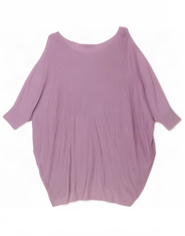 Maglione da donna con scollo a barca con maniche a 3/4 Phase Eight UK 10 piccolo viola