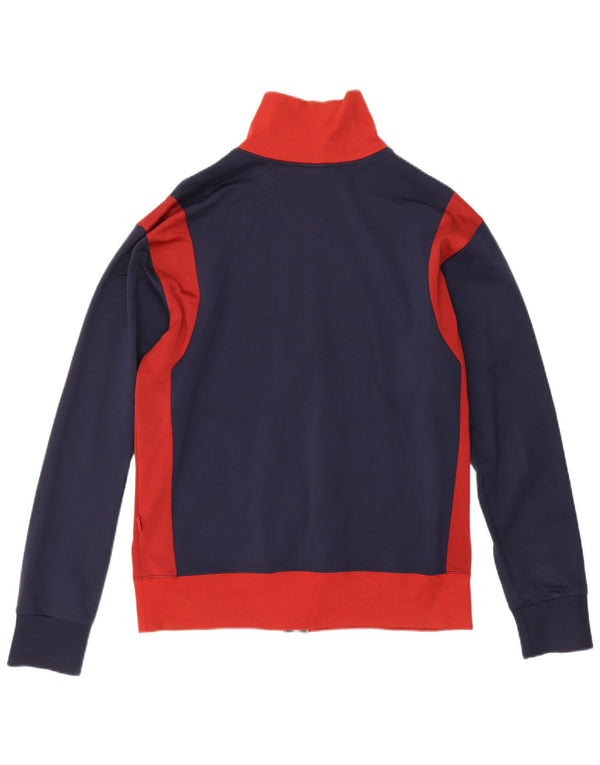 Converse Damen-Trainingsanzug-Top-Jacke, UK 16, Größe L, Marineblau, Farbblock