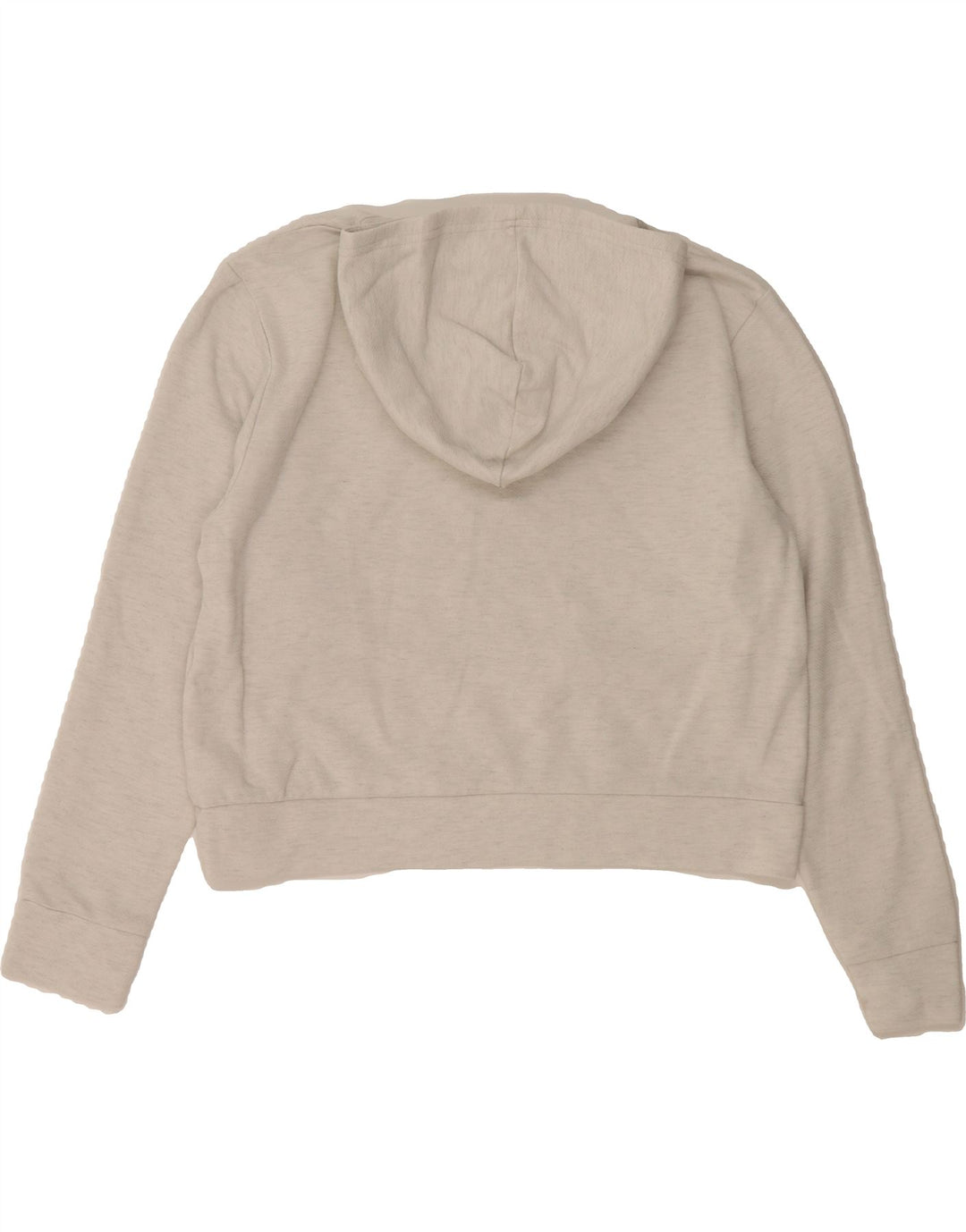 PUMA Womens Crop Hoodie Jumper UK 14 Medium Grey Vintage Puma and Second-Hand Puma from Messina Hembry 