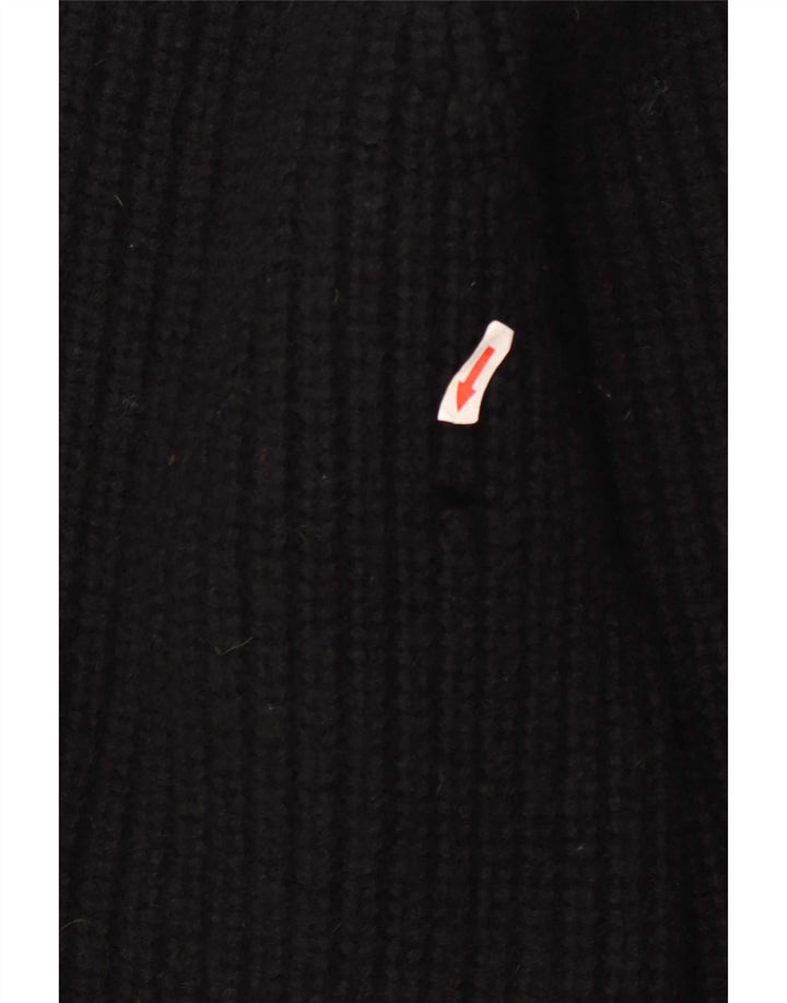 The Sweater Shop Mens Boat Neck Jumper Medium Black New Wool