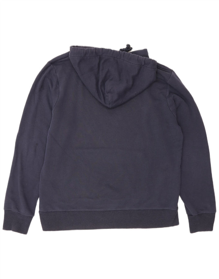 Franklin Marshall Mens Graphic Hoodie Jumper XL Navy Blue