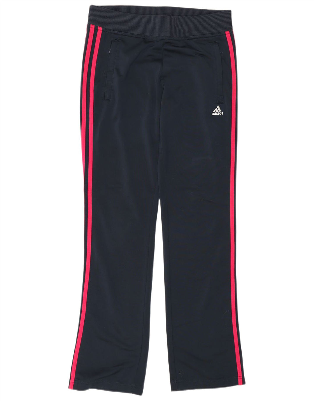 Pantaloni da tuta da donna Adidas UK 10 Small Blu Navy Poliestere