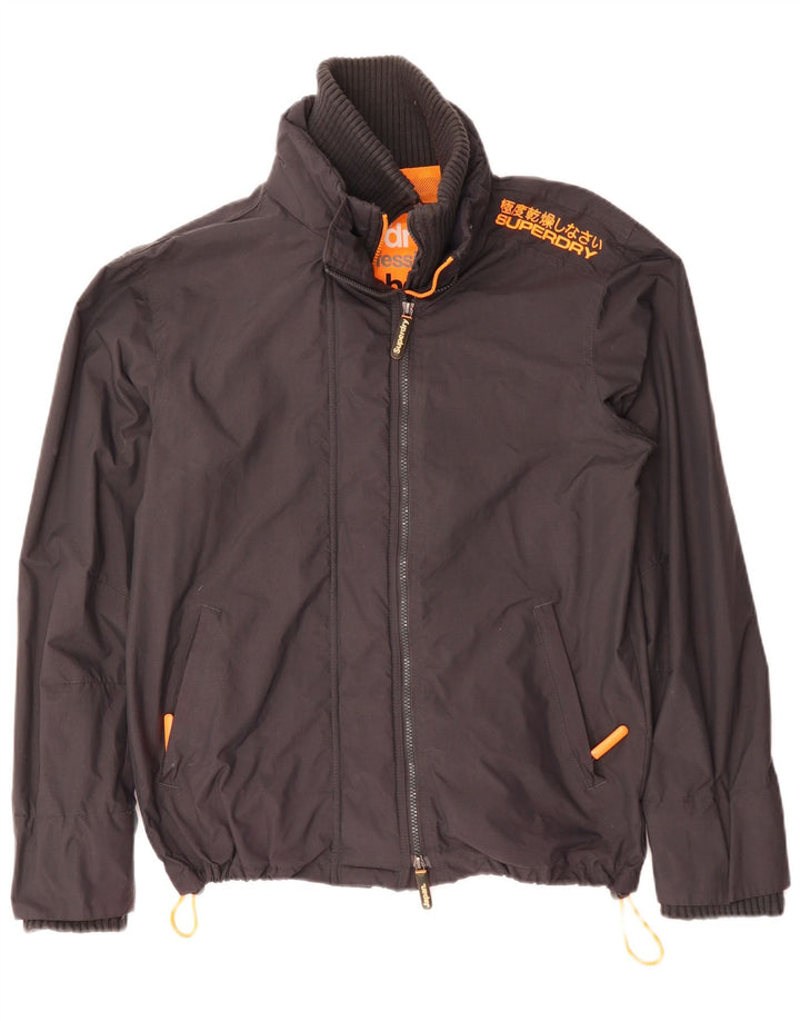 Superdry Mens The Windcheater Windbreaker Jacket UK 40 Large Grey Poliester