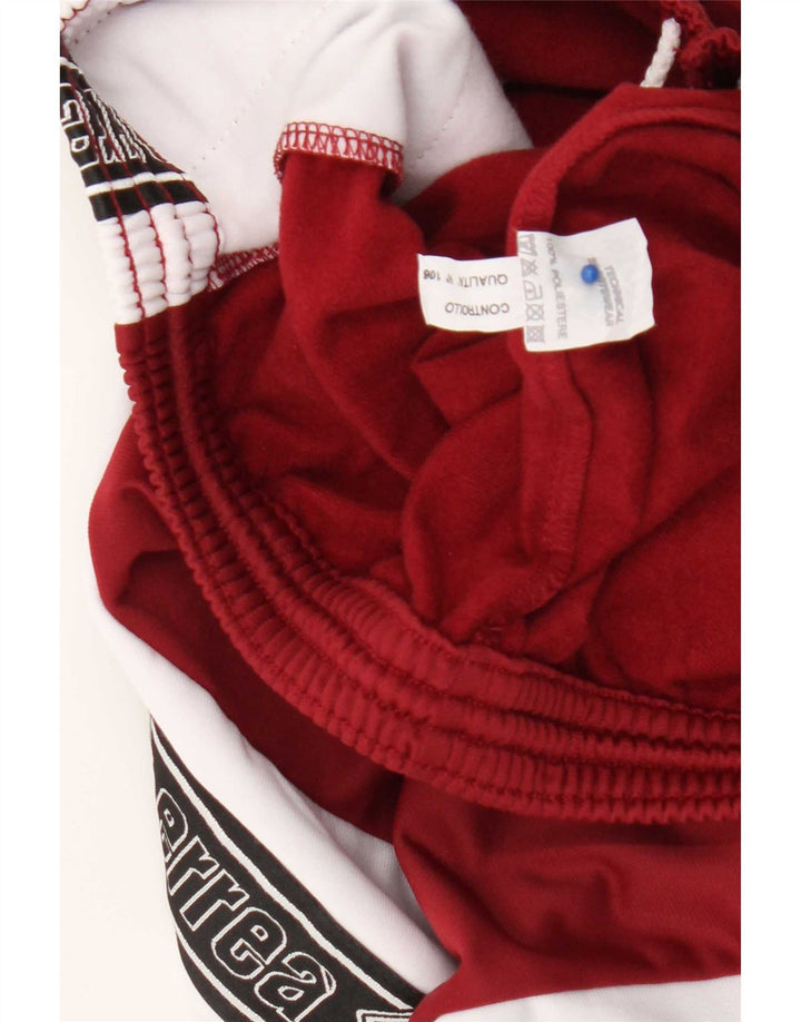 Errea Mens Graphic Tracksuit Trousers Large Burgundy Colourblock Polyester