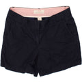 J. CREW Womens Chino Shorts US 6 Medium W30 Navy Blue Cotton | Vintage J. Crew | Thrift | Second-Hand J. Crew | Used Clothing | Messina Hembry 