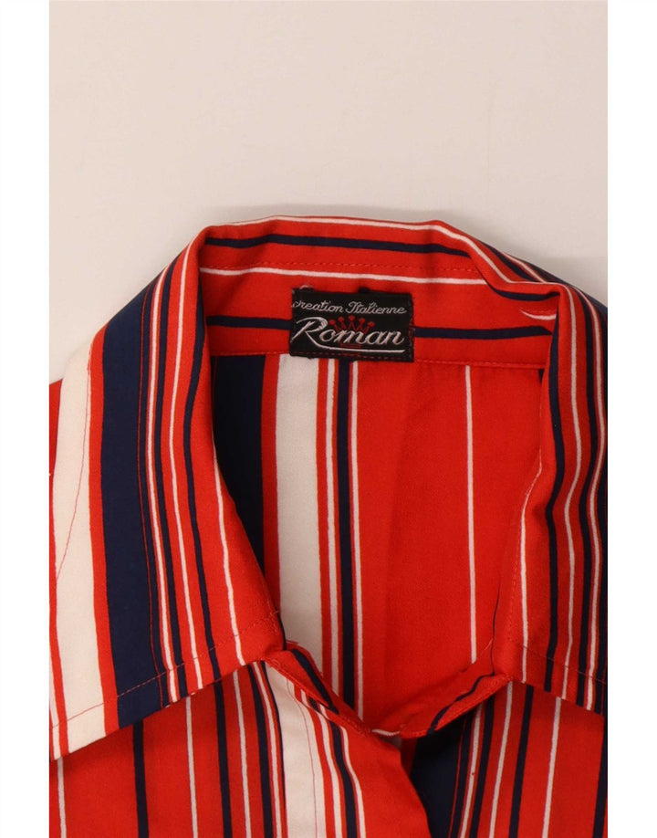 Roman Womens Shirt UK 12 Medium Red Striped