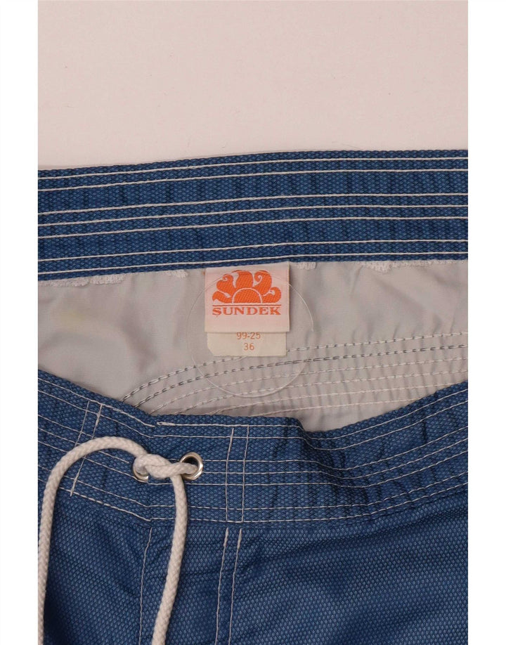 Sundek Herren-Badeshorts, groß, aus blauem Nylon