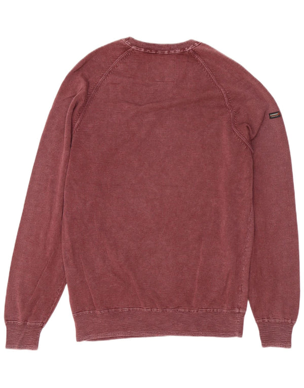 Superdry Sweatshirt til mænd Stor Bourgogne bomuld