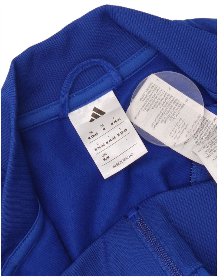 Adidas Drenge Træningsdragt Topjakke 12-13 År Blå Polyester