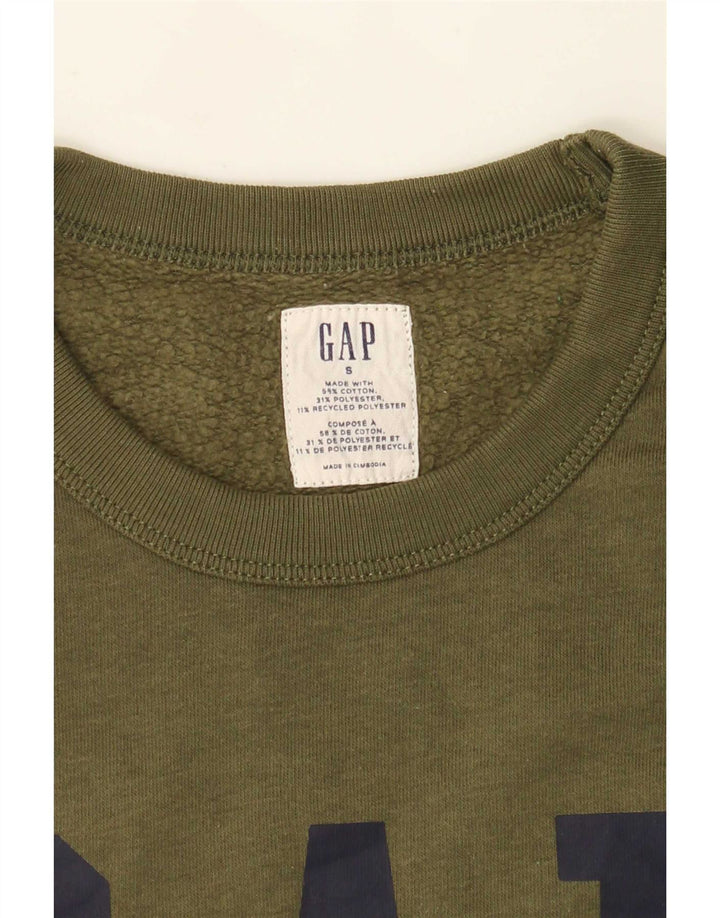 Gap Herren-Sweatshirt mit Grafik, Größe S, Khaki, Baumwolle