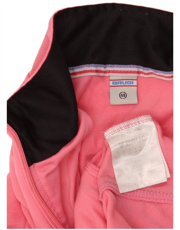 Brugi Chaqueta de chándal para mujer UK 46 Grande Poliéster rosa