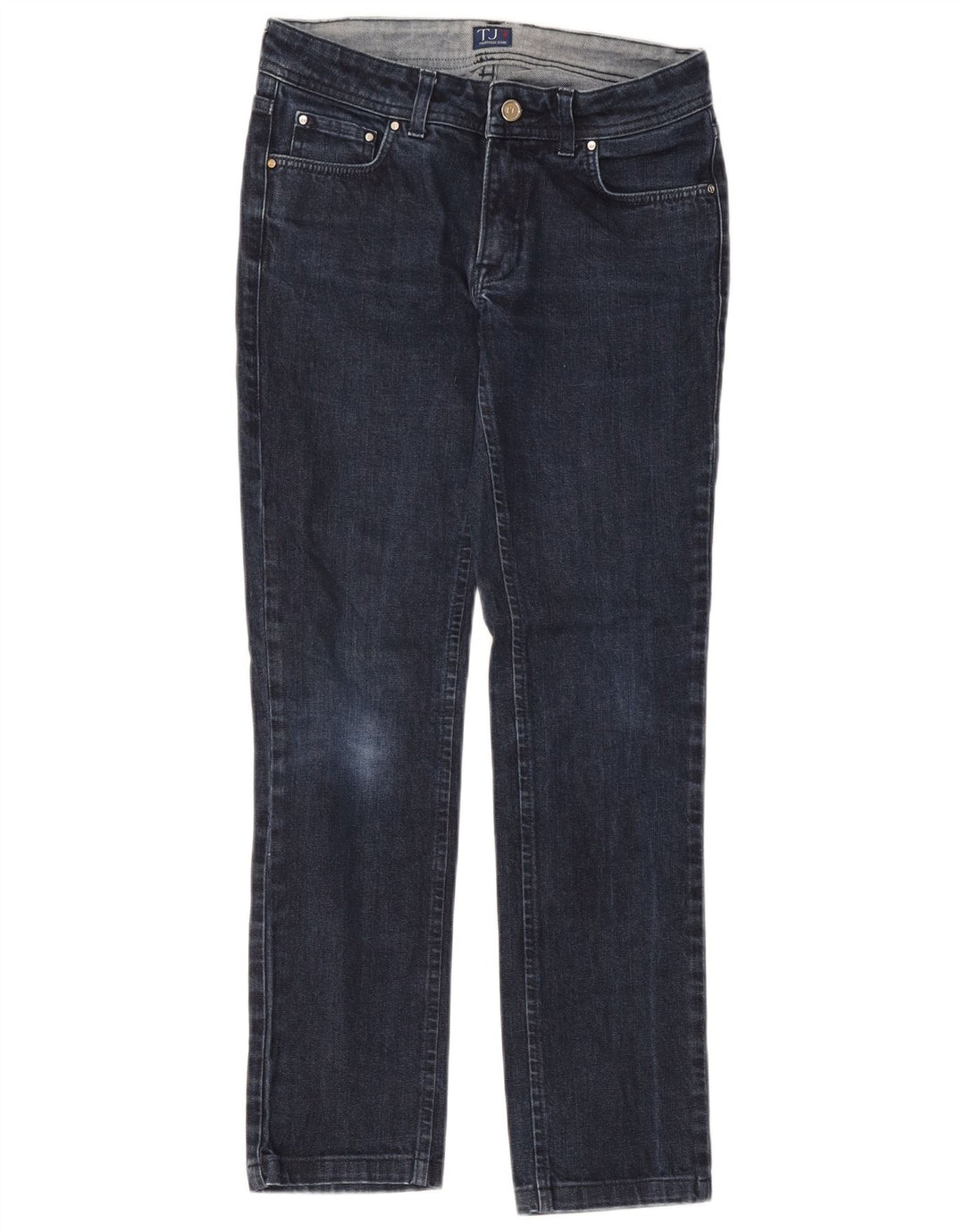 Trussardi Womens Slim Jeans W26 L28 Navy Blue Cotton