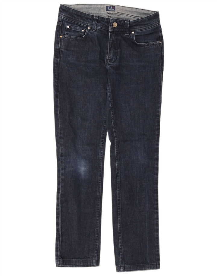 Trussardi Womens Slim Jeans W26 L28 Navy Blue Cotton
